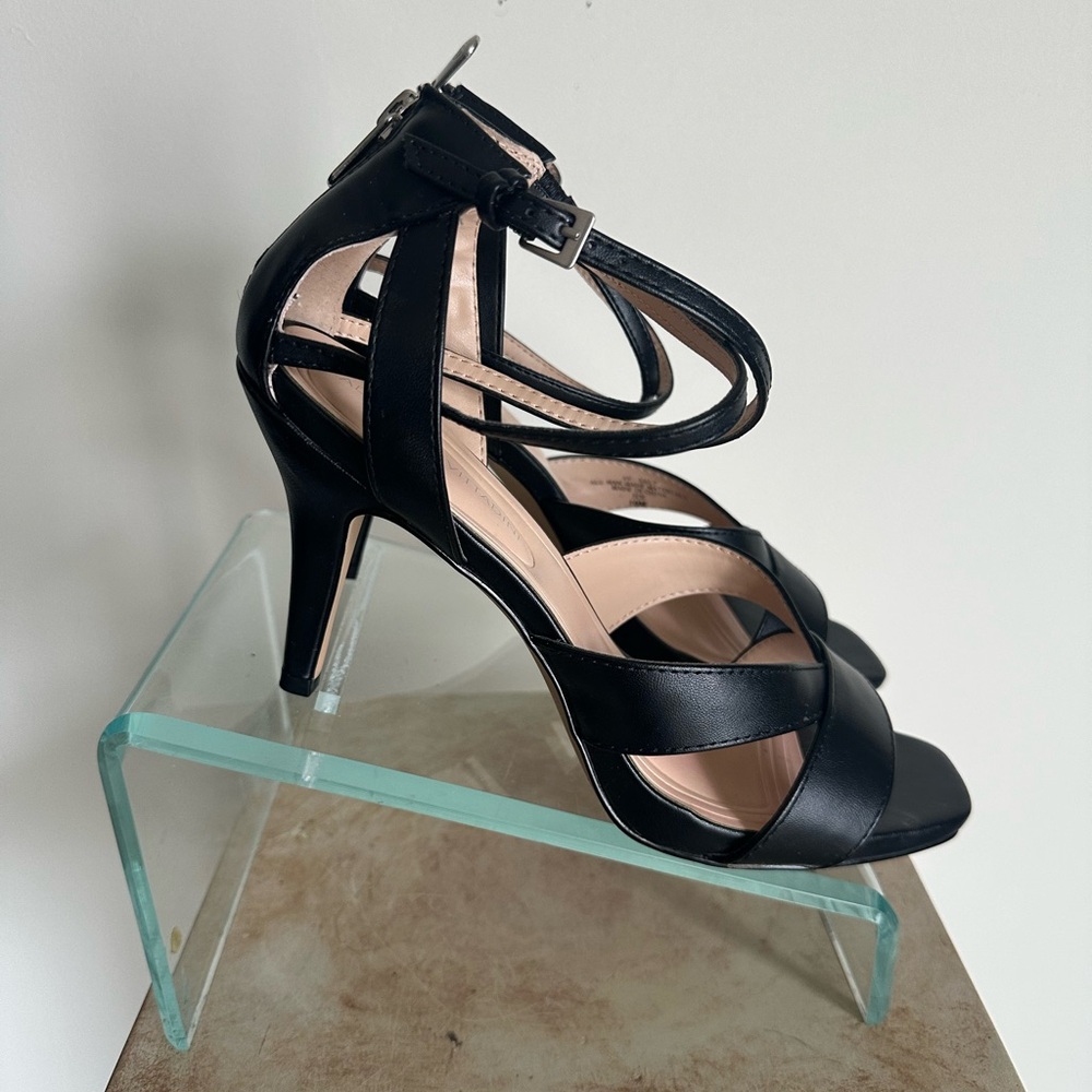 Elegant Black Strappy Heels